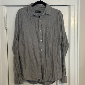 GAP Casual Gray Button-Down Shirt